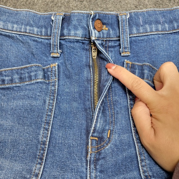 Madewell Jeans Womens 25 Blue Full Length Classic Straight Fair Trade Minimalist - Picture 5 of 12